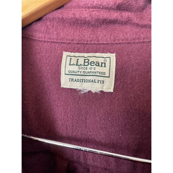 VTG L.L. Bean Men's Chamois Thick Flannel Shirt Size XL Work Outdoor Wear Fish - Picture 2 of 10